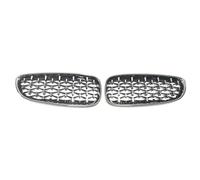 Calandra Anteriore Per BMW Z4 E89 2009-2014 2015 2016 Diamante Griglia Auto Paraurti Anteriore Rene Griglie Radiatori Sportive ABS Griglia Ventilazione(Full Silver)