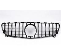 Calandra Anteriore Per Mercedes Per Benz W176 2016 2017 2018 Per GT-R Auto Griglia Anteriore Superiore Paraurti Hood Grill Griglia Ventilazione(Nero)