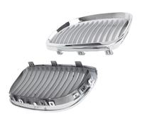 Calandra Compatibile Con BMW Per Serie 3 M3 E92 E93 2008-2013 Rene Anteriore Griglia Cofano Cornice Cromata E Coppia Di Griglie In Argento