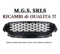 CALANDRA, GRIGLIA RADIATORE NERA-LUCIDA CORNICE CROMATA FORD KUGA 08/19-10/23