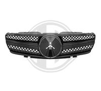 CALANDRA GRIGLIA RADIATORE TUNING PER MERCE R230 2001-2008 STILE SL NERO LUCIDO