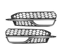 Calandra Nero Lucido Per A3 S-Line S3 Coppia Di Griglie A Nido D'ape Paraurti Anteriore Auto Fendinebbia Anteriore(Glossy Black)