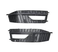 Calandra Nero Lucido Per A4 B8 S-Line S4 2012 Coppia Di Griglie Fendinebbia Inferiori Paraurti Anteriore Nero Lucido Anteriore(Pair)