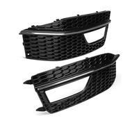 Calandra Nero Lucido Per A4 B8 S-Line S4 2012 Coppia Di Griglie Fendinebbia Inferiori Paraurti Anteriore Nero Lucido Anteriore(Pair B)