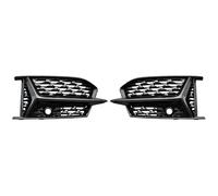 Calandra Nero Lucido Per A6 S6 C8 Copertura Mascherina Fendinebbia Griglia Paraurti Anteriore Auto Nera Lucida Anteriore(Glossy Black)