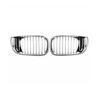 Calandra Nero Lucido Per BMW E46 4 Porte Berlina Restyling Cofano Anteriore Coppia Griglie Paraurti Cromate Anteriore(All Chrome Chrome)
