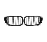 Calandra Nero Lucido Per BMW Serie 3 E46 4 Porte Coppia Di Griglie Anteriori A Doppio Griglia Del Cofano 2 Stecche Anteriore