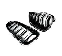 Calandra Nero Lucido Per BMW Serie 5 F10 F11 F18 520d 530d 540i 2010-2017 Ricambio Per Auto Griglia A Doppio Rene Nera Lucida Con Doppie Anteriore(Carbon Look)