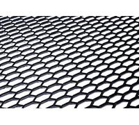 Calandra Universale Griglia ABS Nido D'Ape Nero Paraurti Anteriore 90 X 40 Cm