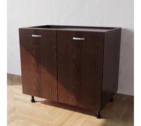 Calandrelli Base Cucina L 90 P 55,5 H 72 cm Wengè 2 Ante