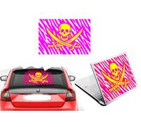 CALAVERA Bandiera Bicolore, Adesivo In Vinile