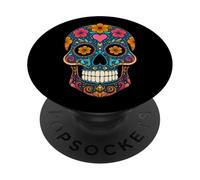 Calavera di Halloween Sugar Skull PopSockets PopGrip Adesivo