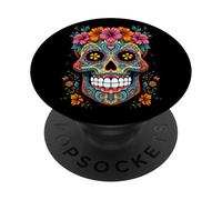 Calavera di Halloween Sugar Skull PopSockets PopGrip Adesivo