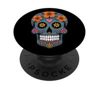 Calavera di Halloween Sugar Skull PopSockets PopGrip Adesivo