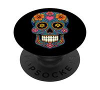 Calavera di Halloween Sugar Skull PopSockets PopGrip Adesivo