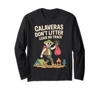 Calavera Non Lascia Traccia - Skeleton Protect nei parchi Nazionali degli Stati Uniti Maglia a Manica