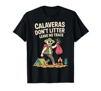 Calavera Non Lascia Traccia - Skeleton Protect nei parchi Nazionali degli Stati Uniti Maglietta