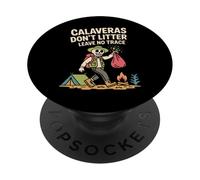 Calavera non lascia traccia - Skeleton Protect nei parchi nazionali degli Stati Uniti PopSockets PopGrip Adesivo