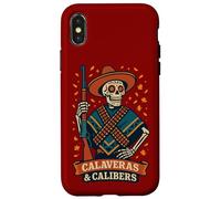 Calaveras & Calibers Funny Dia de los Muertos - Pistola Custodia per iPhone X/XS