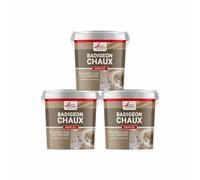 Calce a pennello per muri esterni e interni - BADIPLUS - 3 x 20 kg Mykonos Bianco Puro - ARCANE INDUSTRIES