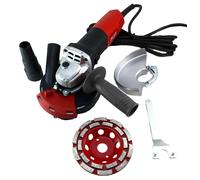 WERKMAX, set di smerigliatrice angolare flessibile per calcestruzzo, con coperchio di aspirazione e mola diamantata.