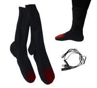 Calcetines Eléctricos Calefactados - Par De Calcetines Térmicos Lavables Con | Kit Hasta Uniforme Calentamiento 4,5V Y 5V USB Ideales Para Invierno, Esquí, Snowboard, Deportes Exteriores, Hogar Y