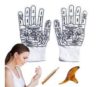 Calcetines Reflexología Pies - Set Acupresión Manual, Zonas Meridiano Corporal | Tela Cómoda Elástica Diagrama Impreso Alta Precisión, Accesorio Fatiga Producto Ideal Masajes Relajación Diario