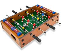 Teorema - Calcio Balilla per Bambini, Biliardino da Tavolo in Legno, Mini Calcetto con 2 Palline, Misure 34x37x8,5