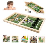 Calcetto da tavolo Flipper in Legno Soccer Sling Puck Gioco di Società Scatola