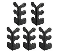 calci il piede, Protezioni angolari for battiscopa in metallo, confezione da 5, 10, 15 pezzi, multicolore, varie misure(Black,9mm)