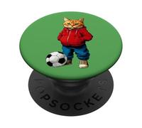 Calciatore gatto PopSockets PopGrip Adesivo