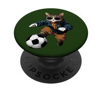 Calciatore gatto PopSockets PopGrip Adesivo