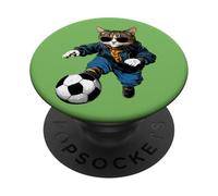 Calciatore gatto PopSockets PopGrip Adesivo