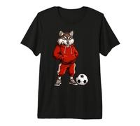 Calciatore Lupo Maglietta Premium