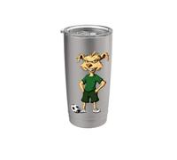 Calciatore pastore australiano Bicchiere termico in acciaio inox doppia parete