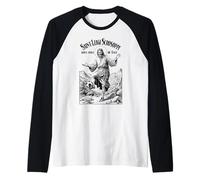 Calciatore Patrono San Luigi Scrosoppi Divertente Calcio Maglia con Maniche Raglan