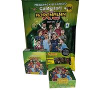 Calciatori Adrenalyn XL 2025-2026 Super Starter Pack + Scatola da 24 bustine.