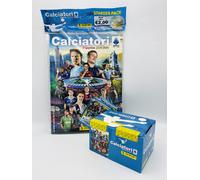 Calciatori Panini 2025 2026 Starter Pack Album figurine + Scatola Box 100 bus...