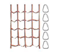 Calcing Cargo Net - Ostacolo Della Corda Da Carico Con 5 Ganci Triangolari | Giocattolo Cinguettano | Strenging Adatto Alle Attività Di Fitness Per Palestra Della Giungla Di Allenam