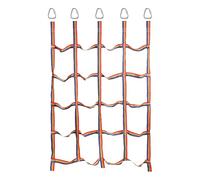 Calcing Net - Calcing Net da parco giochi | Ostacolo per la corda del carico all'aperto per bambini | Fango di cinghia ad alta resistenza con anelli a triangolo | Treehouse Playground o