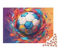 Calcio 300 Piece Sport Puzzle Per Adulti Divertente Decorazione, Gioco Intellettuale, Anti-stress, Gioco EduGattoivo, Rilassamento E Intelligenza (300pcs (40x28cm))