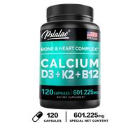 Calcio 4 in 1 - Vitamina D3, K2, B12 - Supporta La Salute Delle Ossa E Del Cuore
