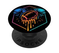 Calcio a goccia per ragazzi Drippy Design Giovani Ragazze Calcio PopSockets PopGrip Adesivo