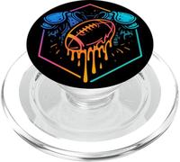 Calcio a goccia per ragazzi Drippy Design Giovani Ragazze Calcio PopSockets PopGrip per MagSafe