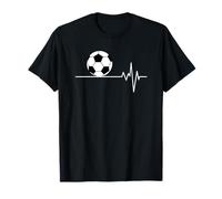 Calcio alla moda Heartbeat Design Passione Calcio Maglietta