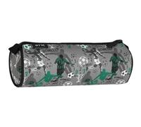 Calcio Astuccio rotondo ragazzo porta materiale scolastico 22x8x8 cm