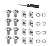 Calcio Backplate Screws, Heavy Duty Hardware, Helmet Gear Fasteners Equipment Repair Kit, Sport Protective for Youth Practice Training Game Field Competition Equipment Maintenance 0,51 pollici