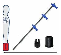 Calcio Balilla asta attaccanti blu rientrante mm16 + astina interna