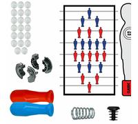 Calcio Balilla aste uscenti m.16 accessori manopole boccole molle + omaggio