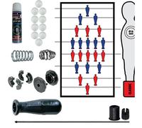 Calcio Balilla otto (8) aste rientranti diametro m.16 complete manopole Evo
